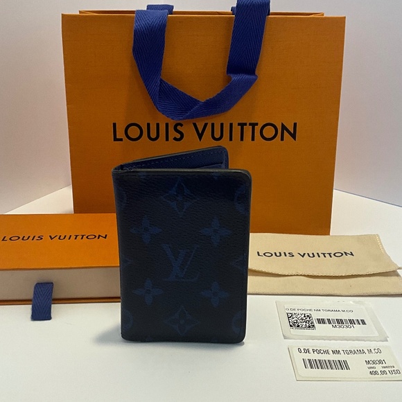 Louis Vuitton M30301 Monogram Pocket Organizer - Blue - Picture 1 of 6